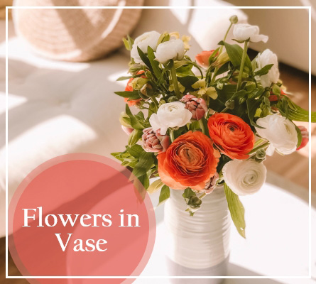 Flowers in a Glass Vase